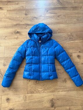 Royal Blue Abercrombie & Fitch Puffer Jacket